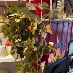 Liberty Floral Maple Leaves Hanging Bush