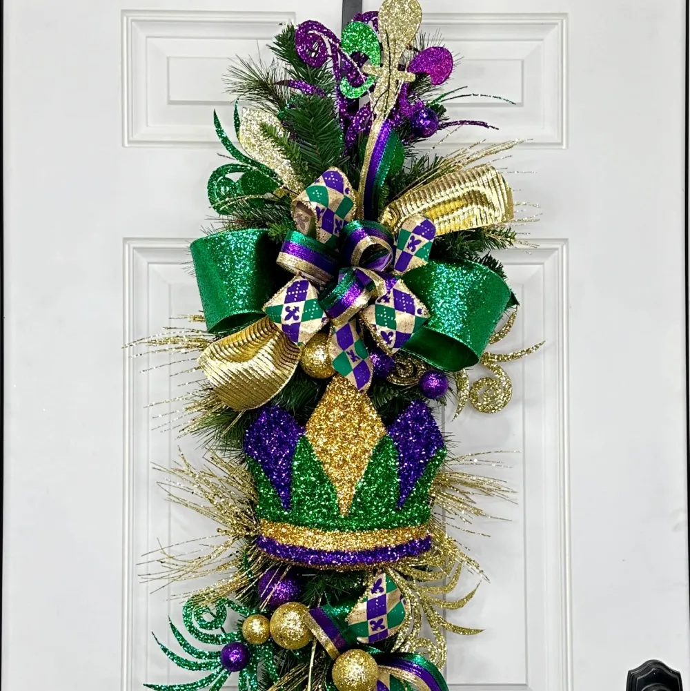 Craig Bachman Mardi Gras Crown Ornament