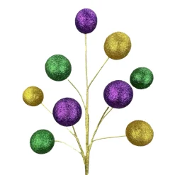 Liberty Floral Mardi Gras Glitter Ball Spray