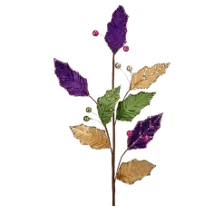 Regency Mardi Gras Leaf Spray