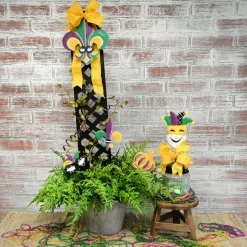 The Round Top Collection Mardi Gras Mask Finial