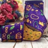 D. Stevens Mardi Gras Purple Ribbon, 4" X 10YD