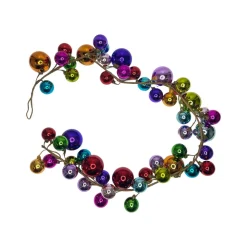 RAZ Merry and Bright Ball Garland, 4'