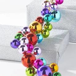 RAZ Merry and Bright Ball Garland, 4'