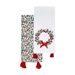 Two's Company Merry Berry Dish Towel Set