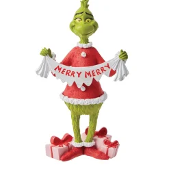 Department 56 Merry Collection Grinch Figurine, Dept. 56 Village