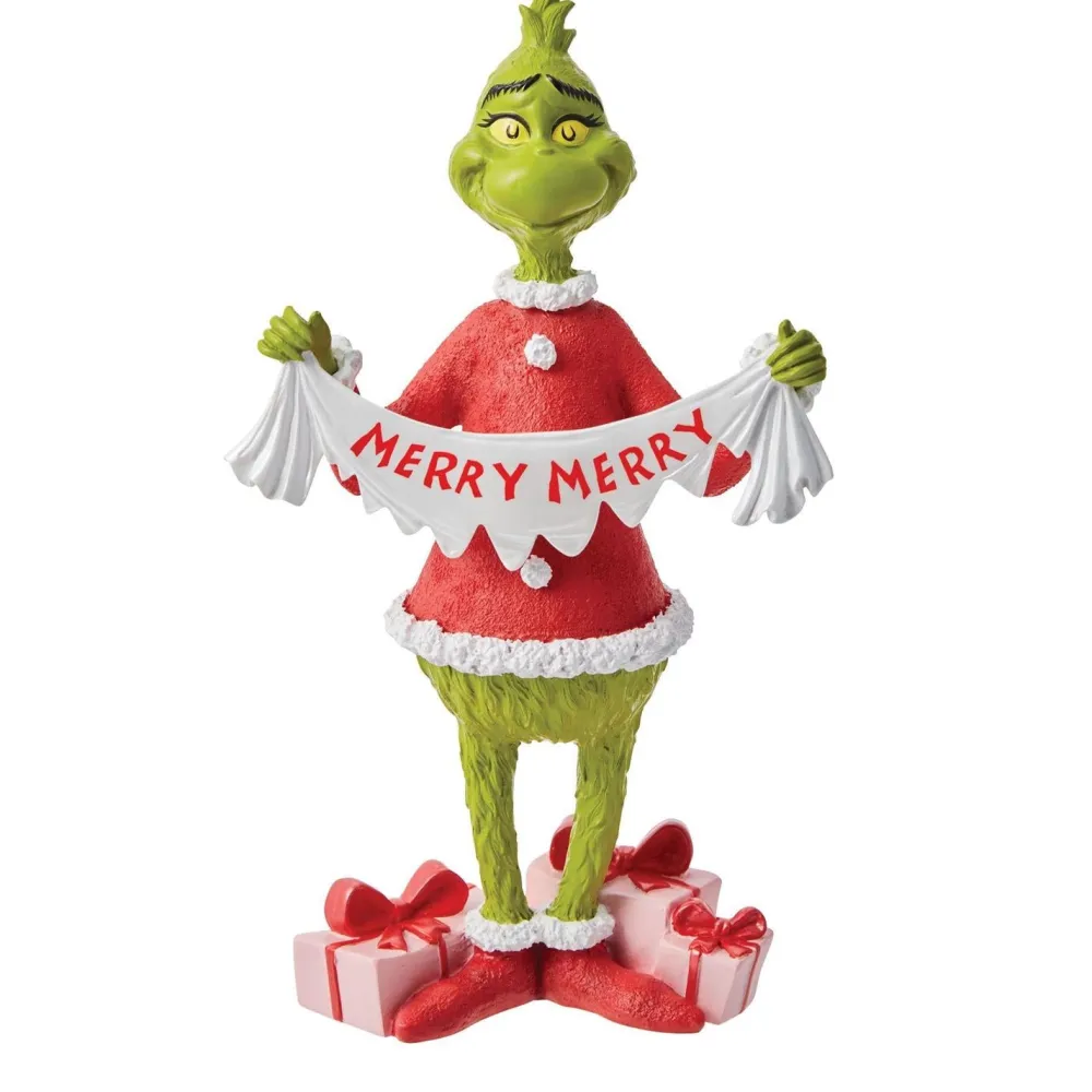 Department 56 Merry Collection Grinch Figurine, Dept. 56 Village