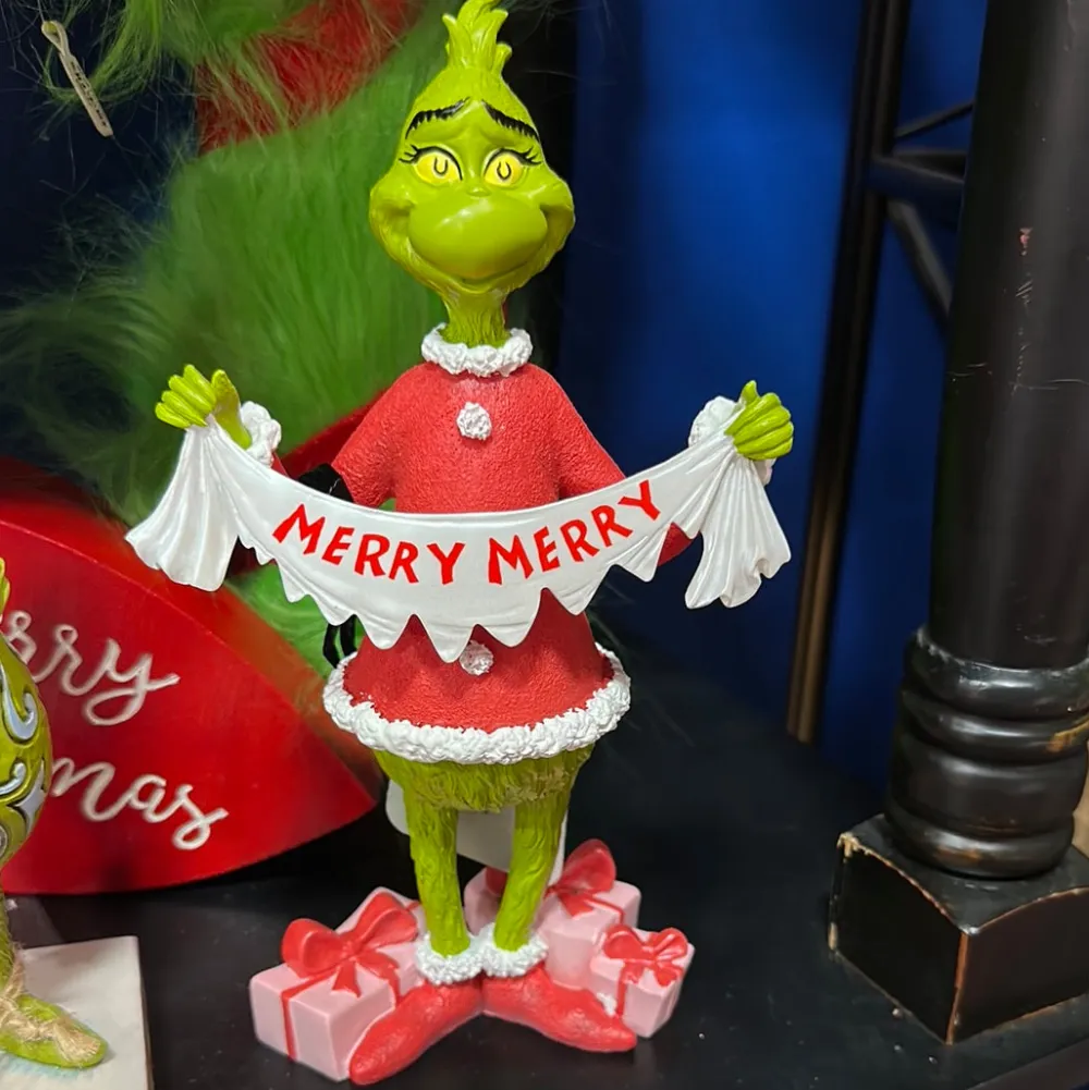 Department 56 Merry Collection Grinch Figurine, Dept. 56 Village