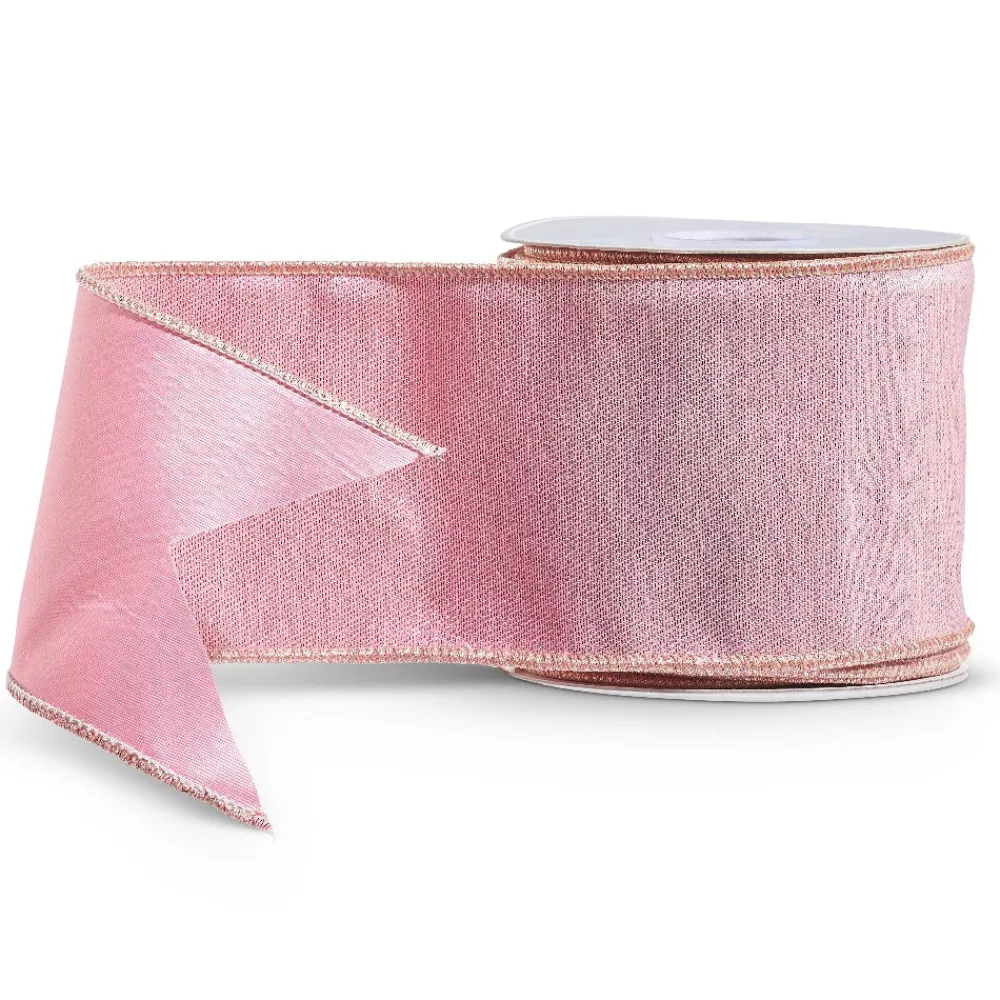 RAZ Metallic Pink Ribbon, 4" X 10YD