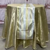 D. Stevens Metallic Stripe Dupion Table Runner