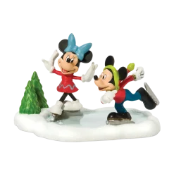 Department 56 Mickey & Minnie Go Skating, Dept. 56 Village