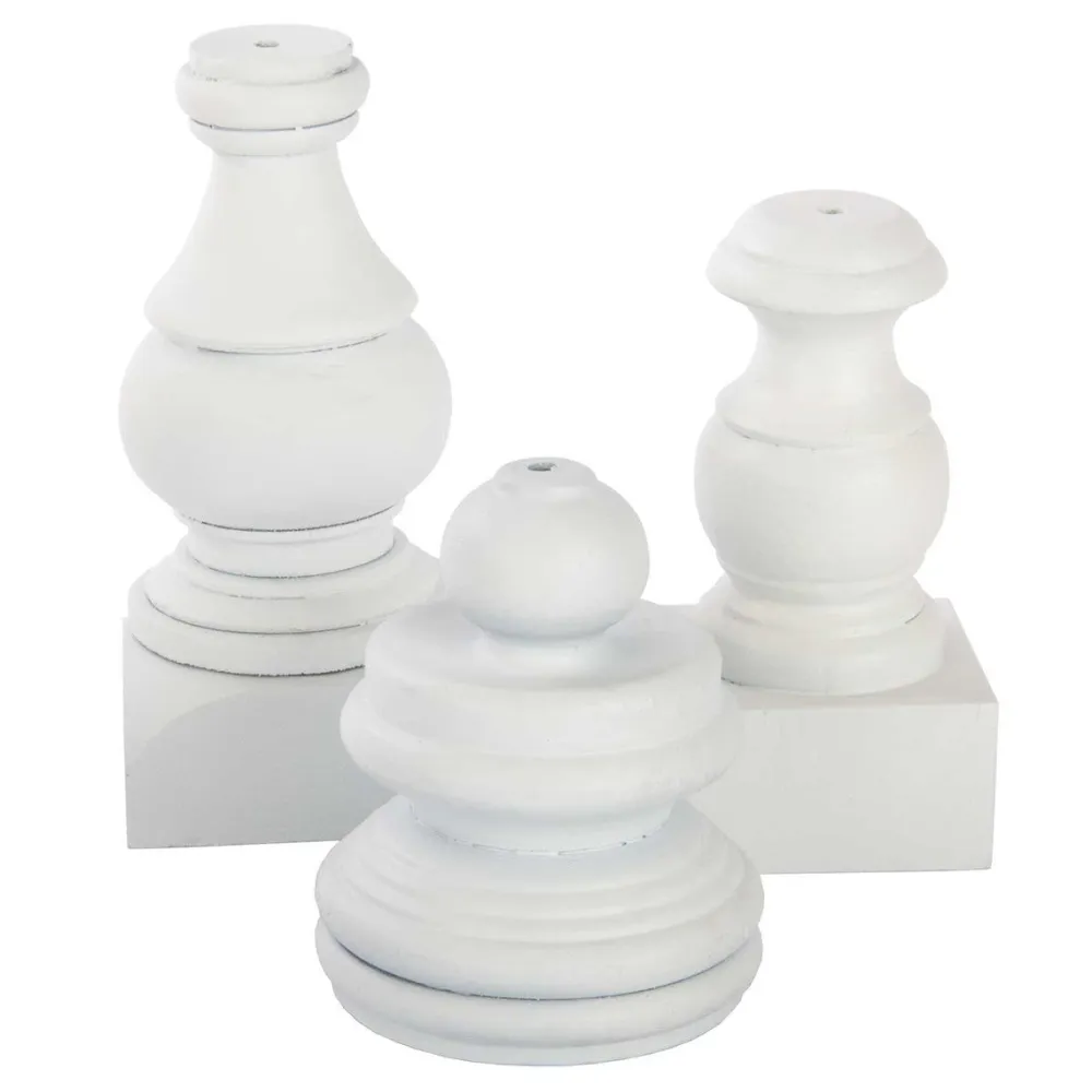 The Round Top Collection Mini Gallery Display Pole, White