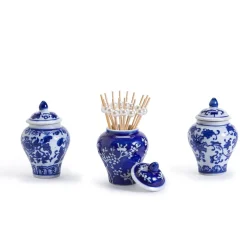 Two's Company Mini Ginger Jar Toothpick Holder