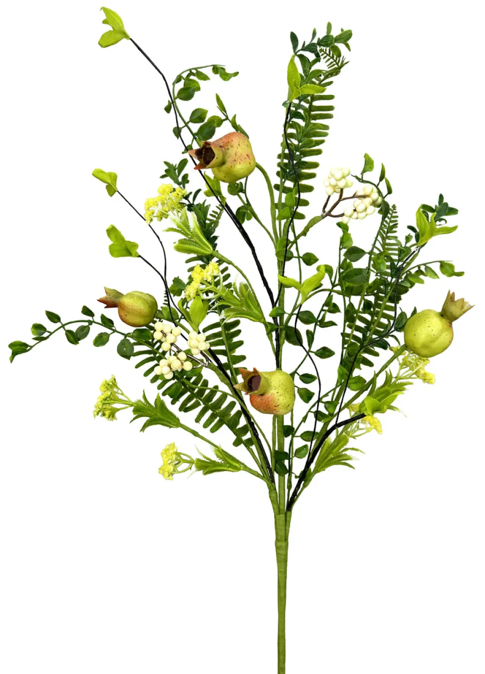 Liberty Floral Mini Rose Hip Fern Spray