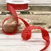D. Stevens Mini Stars on Red Ribbon, 1“ X 22YD
