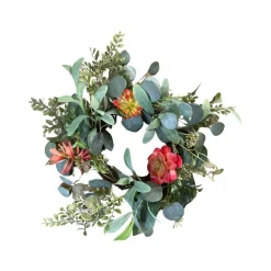 CRI Mixed Succulent Wreath 6"