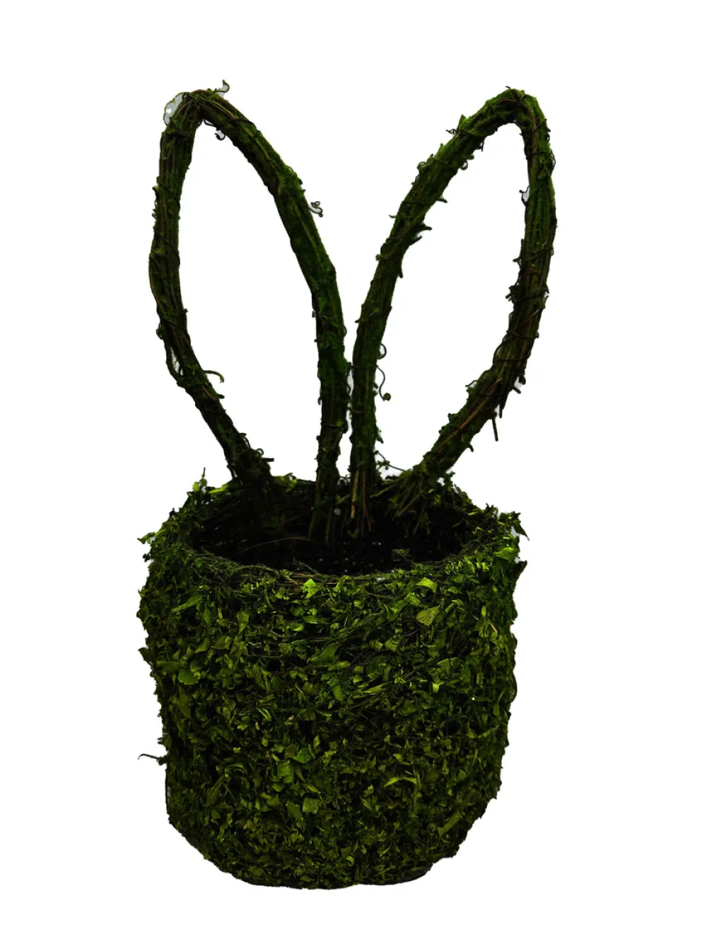 Liberty Floral Moss Bunny Ears Basket