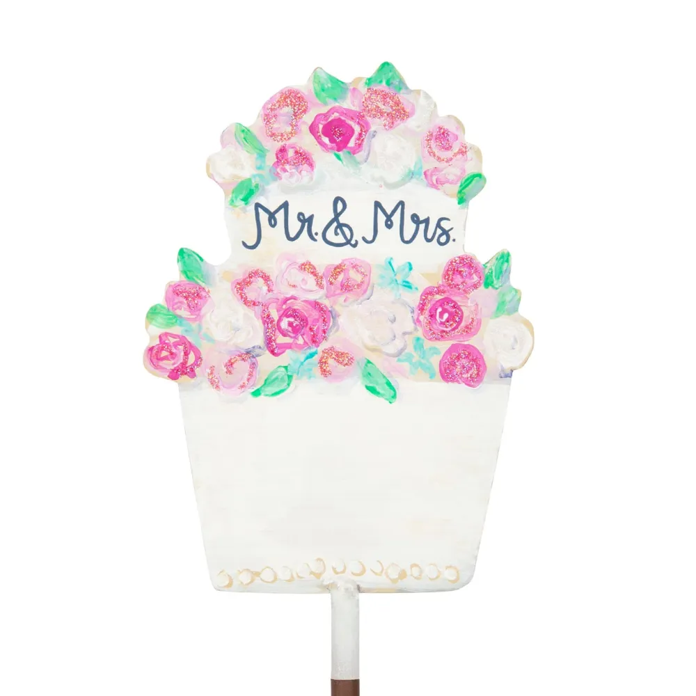 The Round Top Collection Mr. & Mrs. Wedding Cake Finial