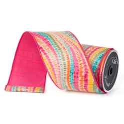 Farrisilk Multi Bohemian Waves Ribbon, 4" X 10YD