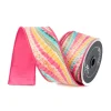 Farrisilk Multi Bohemian Waves Ribbon, 2.5" X 10YD