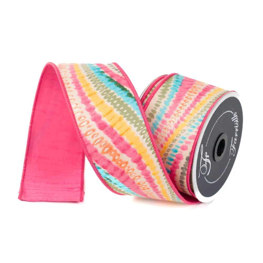 Farrisilk Multi Bohemian Waves Ribbon, 2.5" X 10YD