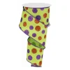 Craig Bachman Multi Size Glitter Dots Ribbon, 2.5" X 10YD