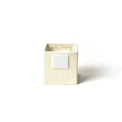 Happy Everything Neutral Small Dot Mini Nesting Cube by !