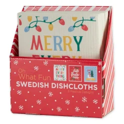 Design Imports Oh What Fun! Swedish Dishcloth