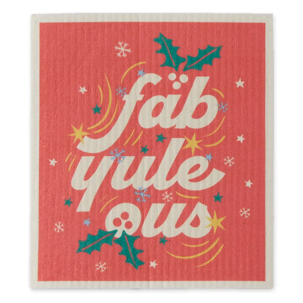 Design Imports Oh What Fun! Swedish Dishcloth