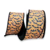 Farrisilk Orange Bats Ribbon, 2.5" X 10YD