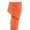 Craig Bachman Orange Crystal Shine Ribbon, 2.5" X 10YD