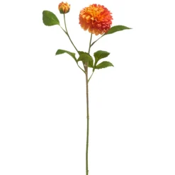 RAZ Orange Dahlia Spray