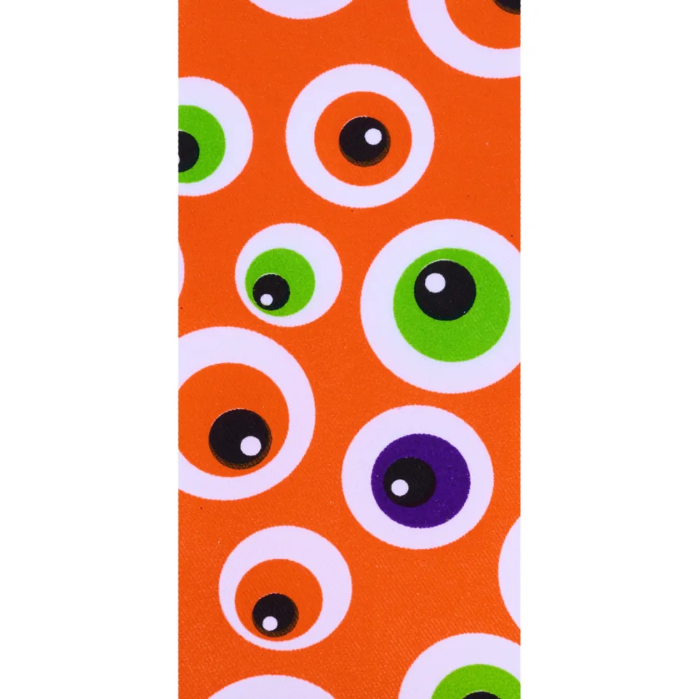 Craig Bachman Orange Eyeballs Ribbon, 2.5" X 10YD