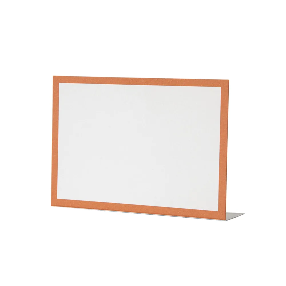 Hester & Cook Orange Frame Place Card Set