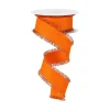 Craig Bachman Orange Fuzzy Edge Ribbon, 1.5" X 10YD