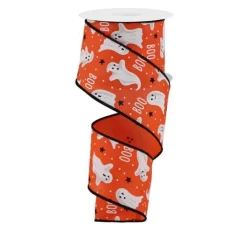 Craig Bachman Orange Ghost Ribbon, 2.5" X 10YD