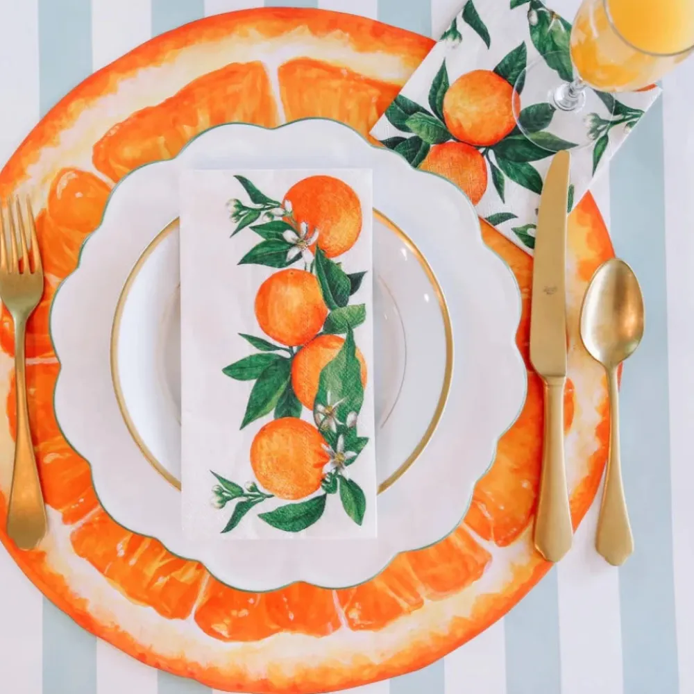 Hester & Cook Orange Orchard Cocktail Napkin Set