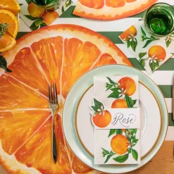 Hester & Cook Orange Orchard Guest Napkin Set