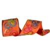 Farrisilk Orange Whimsy Ribbon, 4"X10yd.