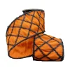 D. Stevens Orange with Diamond Tinsel Ribbon, 4" X 5YD