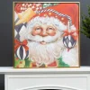 Farrisilk Ornament Santa by Celia Meadors, Large