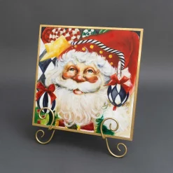 Farrisilk Ornament Santa by Celia Meadors