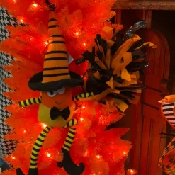 Deck The Halls Y'all Party Spray, Orange and Black