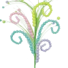 Liberty Floral Pastel Curly Ball Spray