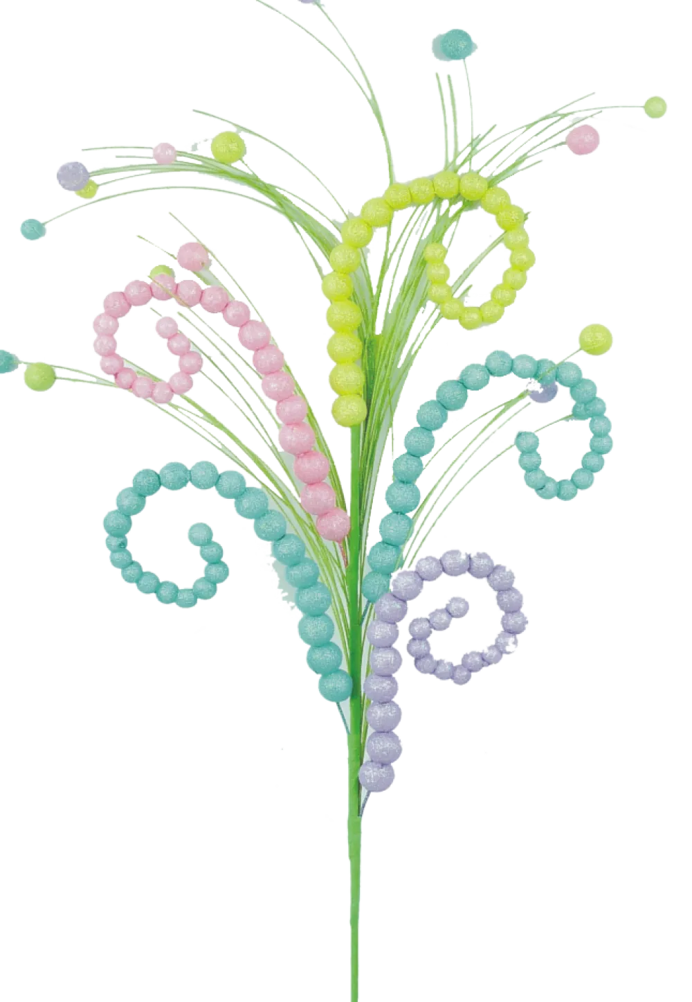 Liberty Floral Pastel Curly Ball Spray