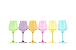 Pop Design Pastel Wine Glasses