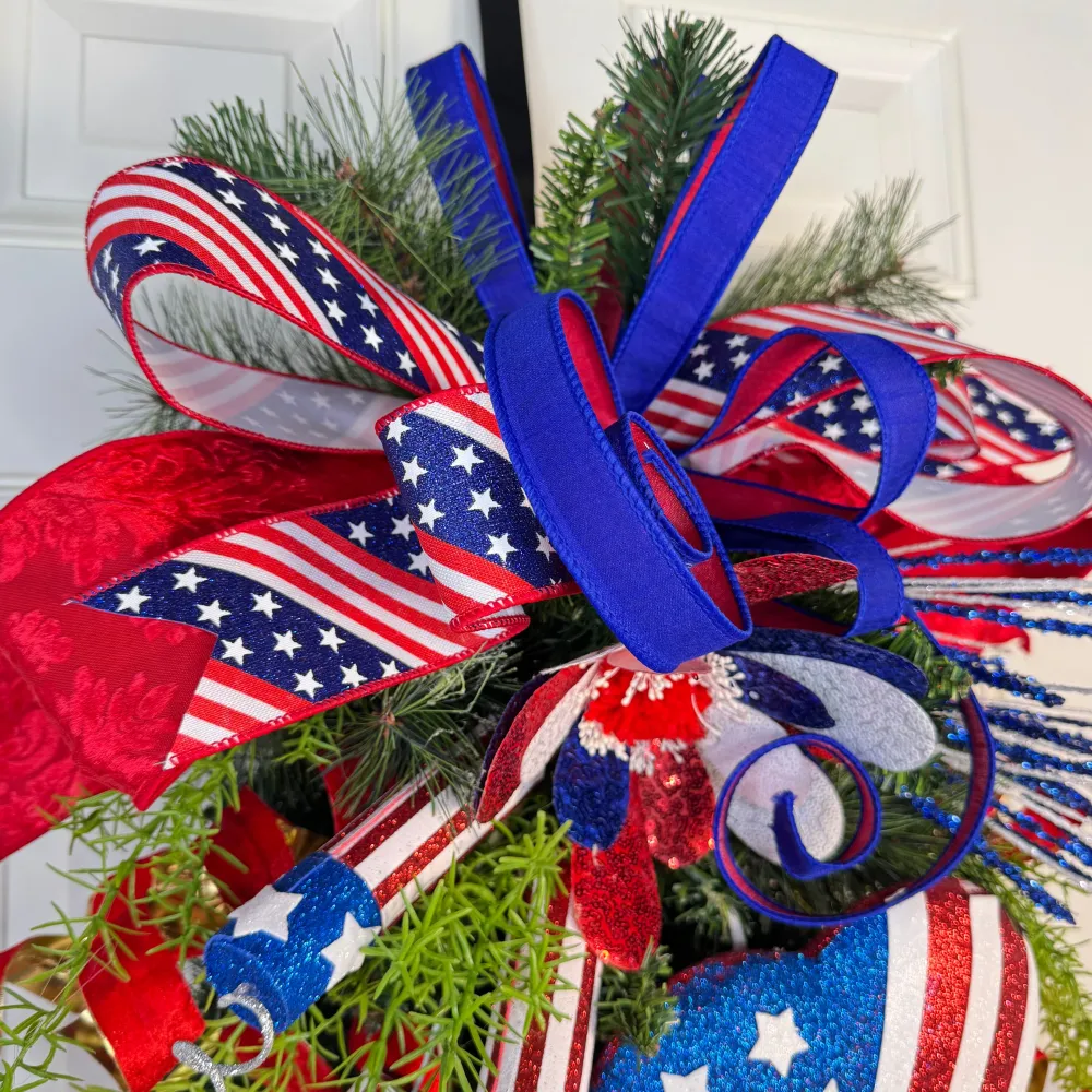 Miss Cayce's Patriotic Burst Teardrop