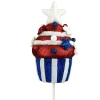 Liberty Floral Patriotic Cupcake Pick