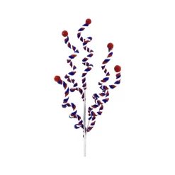 Liberty Floral Patriotic Curly Spray