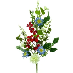 Liberty Floral Patriotic Dahlia Daisy Spray
